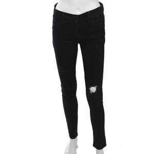 R+A Womens Skinny Black High Rise Jeans Size 26